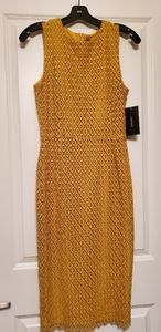 Zara yellow lace dress